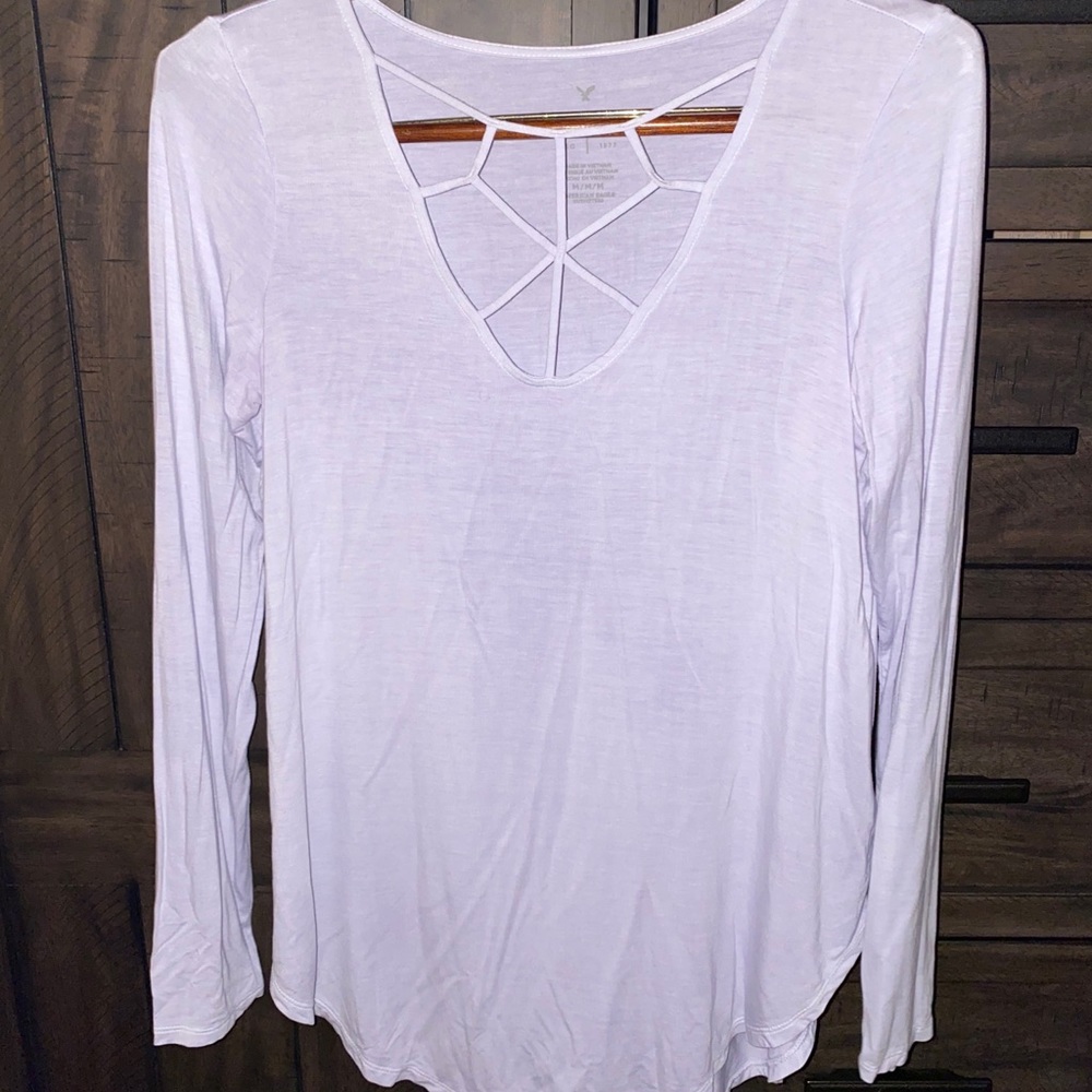 Light Blue Cross Front Top